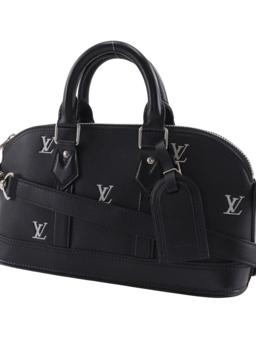 LOUIS VUITTON Alma EW Handbag M24529 2WAYShoulder black Calfskin Women - Picture 2 of 12